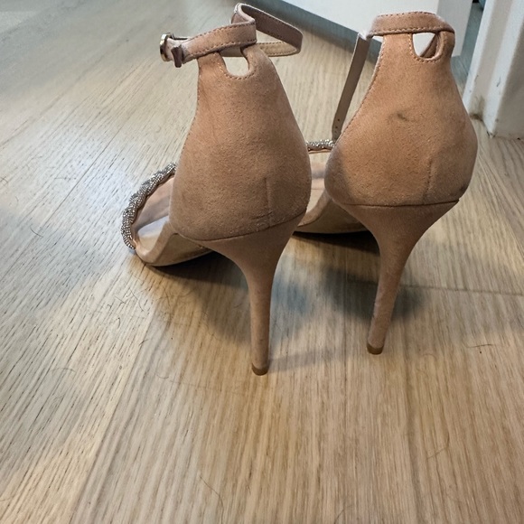 Stuart Weitzman nudistrong crystal sandal heel - Picture 5 of 6